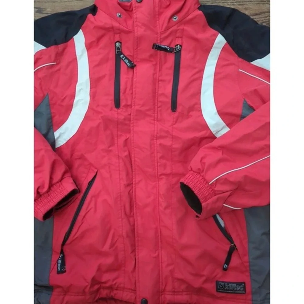 Killtec Red‎ Ski Snowboard Jacket 3000gm Lv 3 Wind/Waterproof Men's Sz M No Hood